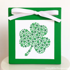 St Patrick's Day Shamrock Wooden Decor Sign