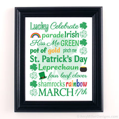 St. Patrick's Day Art Print Decor