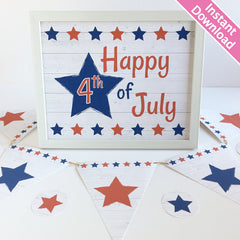 4th of July Instant Download Decorations