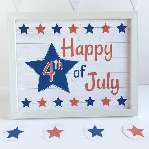 4th of July Printable Party Decorations