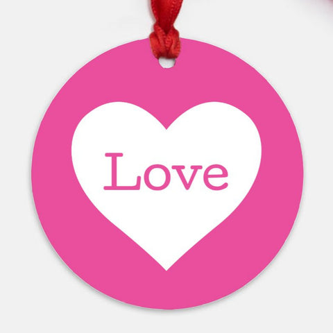 Love Heart Valentines Day Ornament