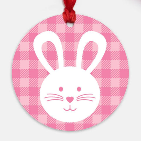 Pink Easter Bunny Ornament