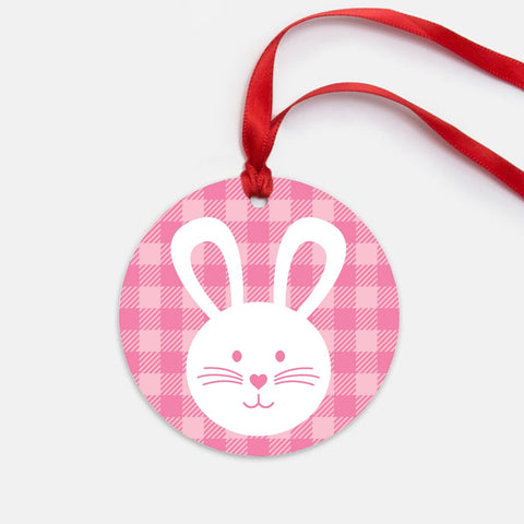 Pink Easter Bunny Ornament