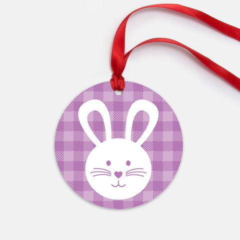 Purple Bunny Easter Ornament